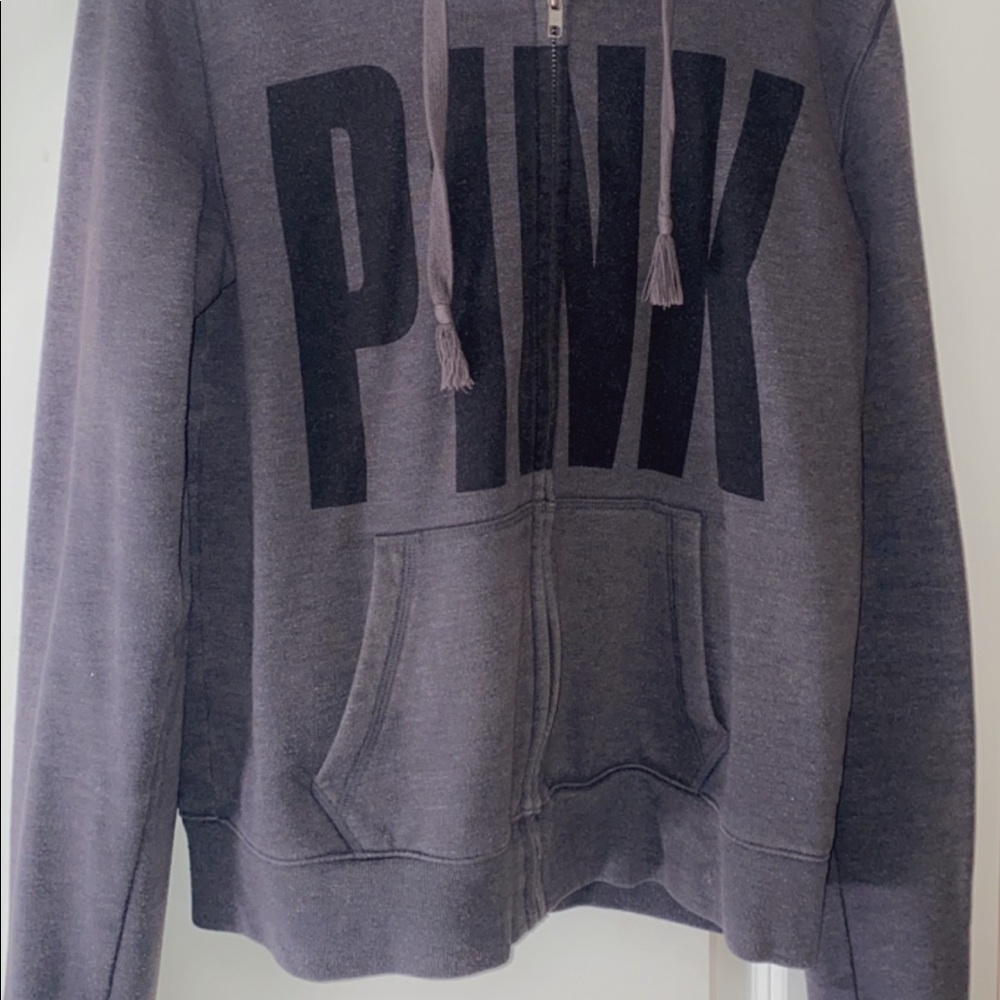 PINK hoodie/zip up